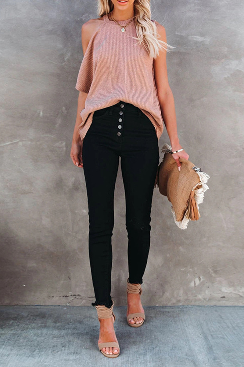 Casual Solid O Neck T-Shirts(3 Colors)