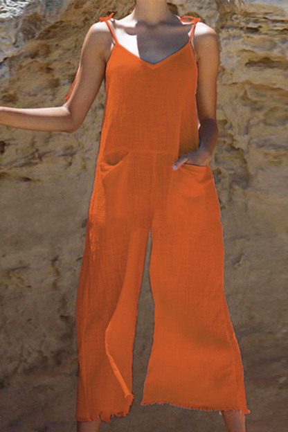 Monos rectos con tirantes finos y abertura en la parte superior, de moda (3 colores)