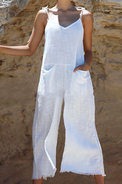 Monos rectos con tirantes finos y abertura en la parte superior, de moda (3 colores)