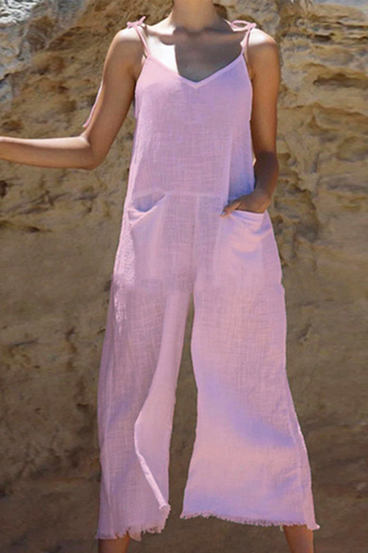 Monos rectos con tirantes finos y abertura en la parte superior, de moda (3 colores)