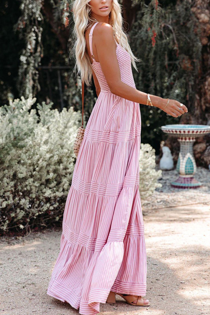 Fashion Solid Spaghetti Strap Waist Skirt Dresses