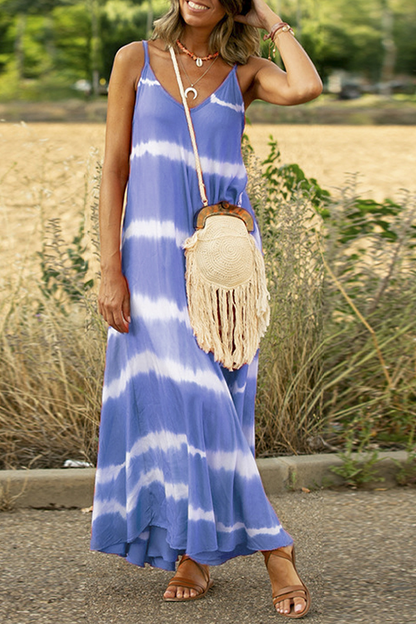 Vestidos casuales con estampado de patchwork y tirantes finos, falda pastel (6 colores)