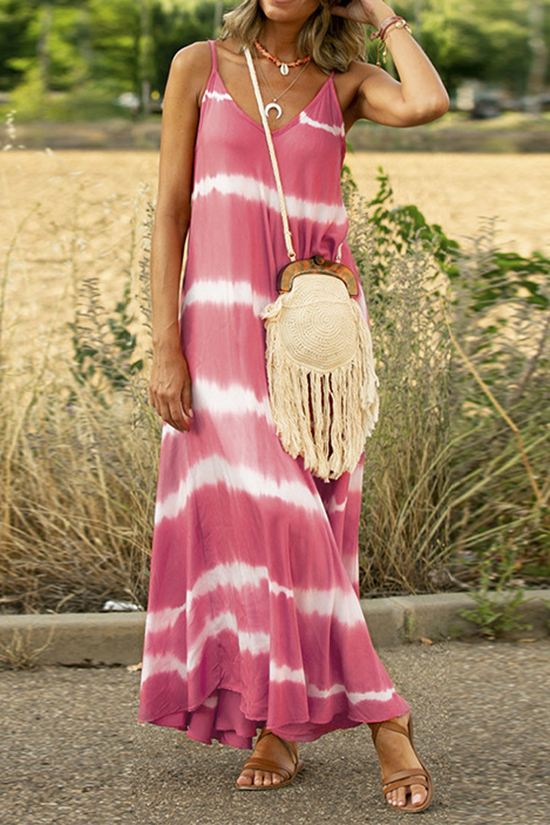 Vestidos casuales con estampado de patchwork y tirantes finos, falda pastel (6 colores)