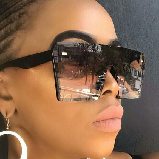 Gafas de sol casuales de moda con parches sólidos