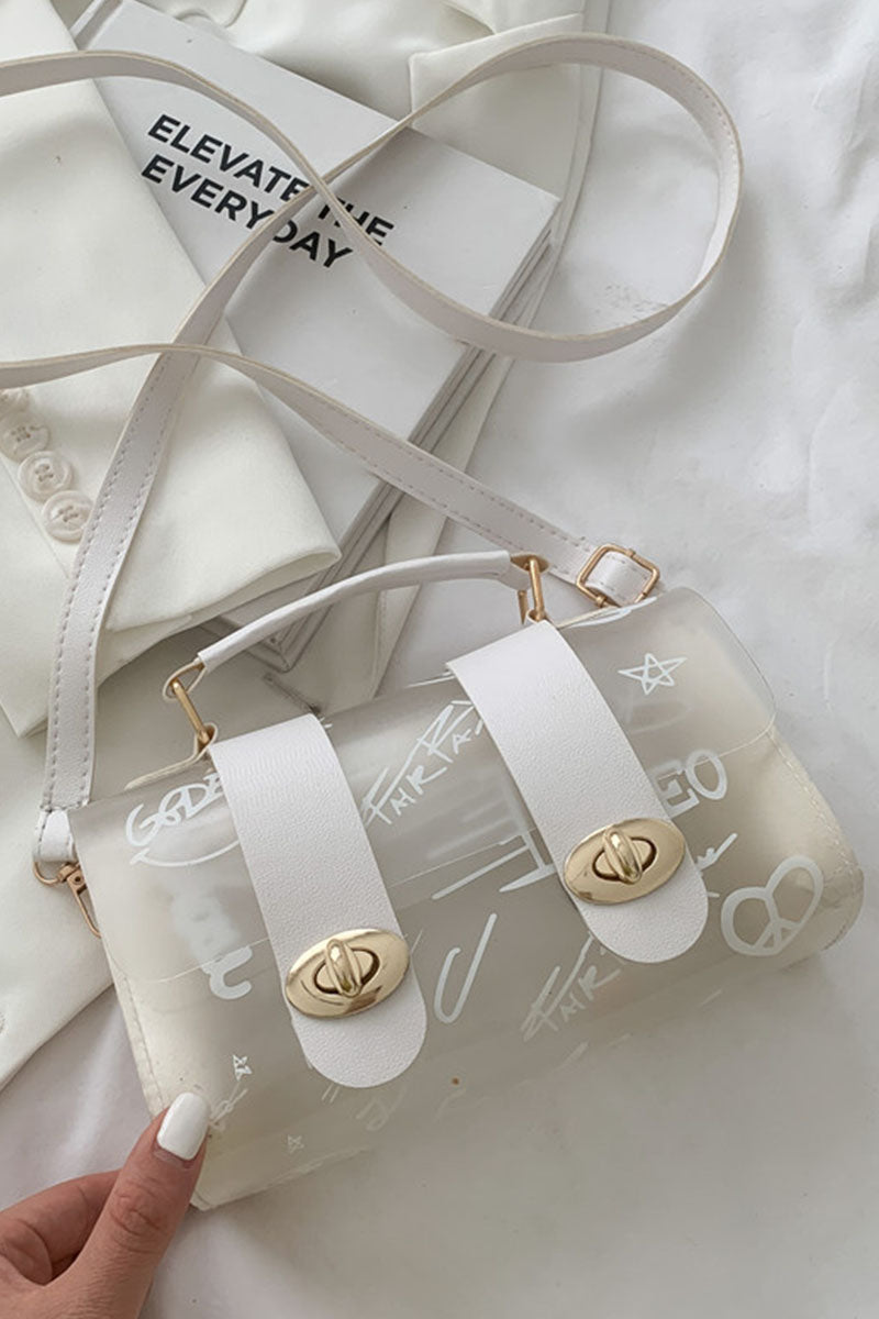 Bolsos de decoración con accesorios metálicos de patchwork lisos e informales a la moda