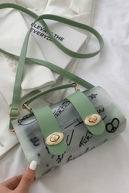 Bolsos de decoración con accesorios metálicos de patchwork lisos e informales a la moda