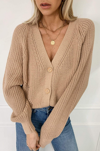 Tops casuales de cuello en V con parches sólidos (4 colores)