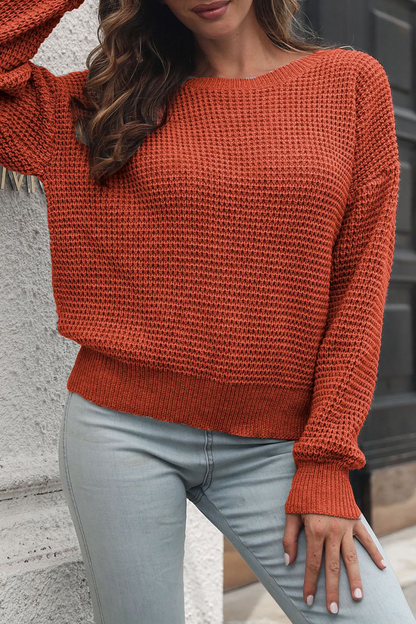 Suéteres casuales de cuello en V con parches sólidos (3 colores)