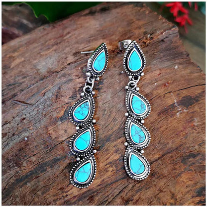 Fashion Geometric Patchwork Earrings