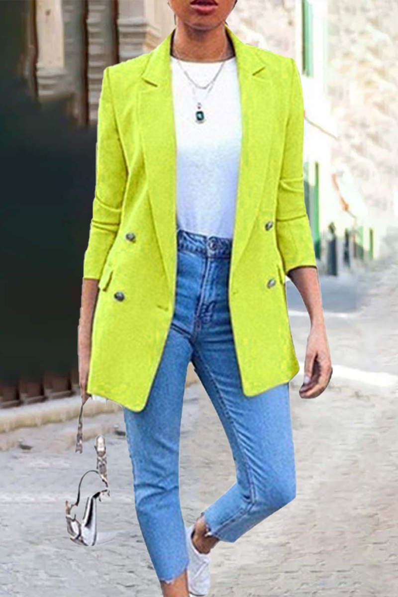 Prendas de abrigo con cuello vuelto y parches lisos de moda (9 colores)