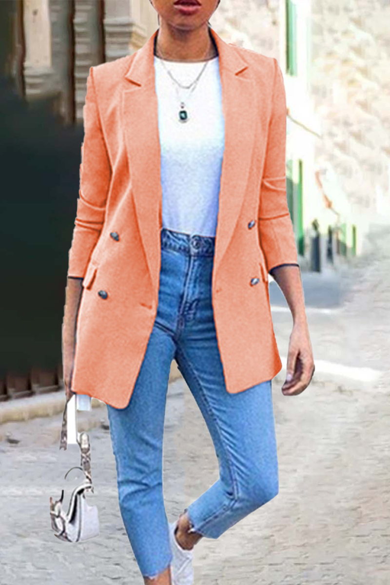 Prendas de abrigo con cuello vuelto y parches lisos de moda (9 colores)