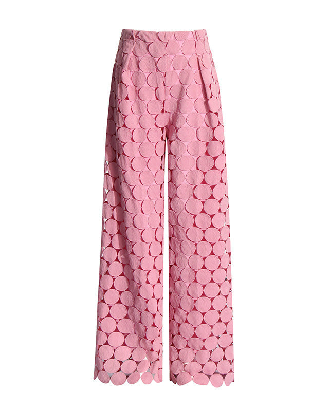 Disc Tassel Hollow High Waist Trousers
