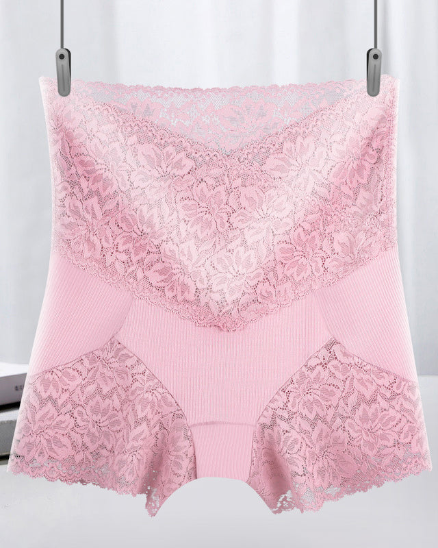 Lace High Waist Tummy Control Panties Leggings