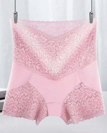 Lace High Waist Tummy Control Panties Leggings