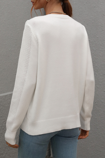 Suéteres de cuello redondo con borlas y patchwork de moda (5 colores)