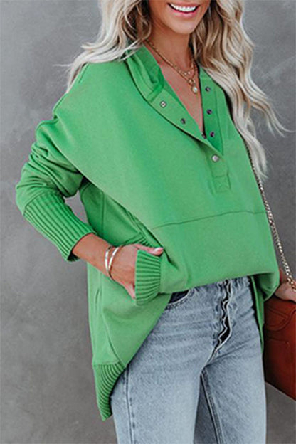 Sudadera con capucha y cuello con hebilla y bolsillo liso, estilo informal y elegante (14 colores)