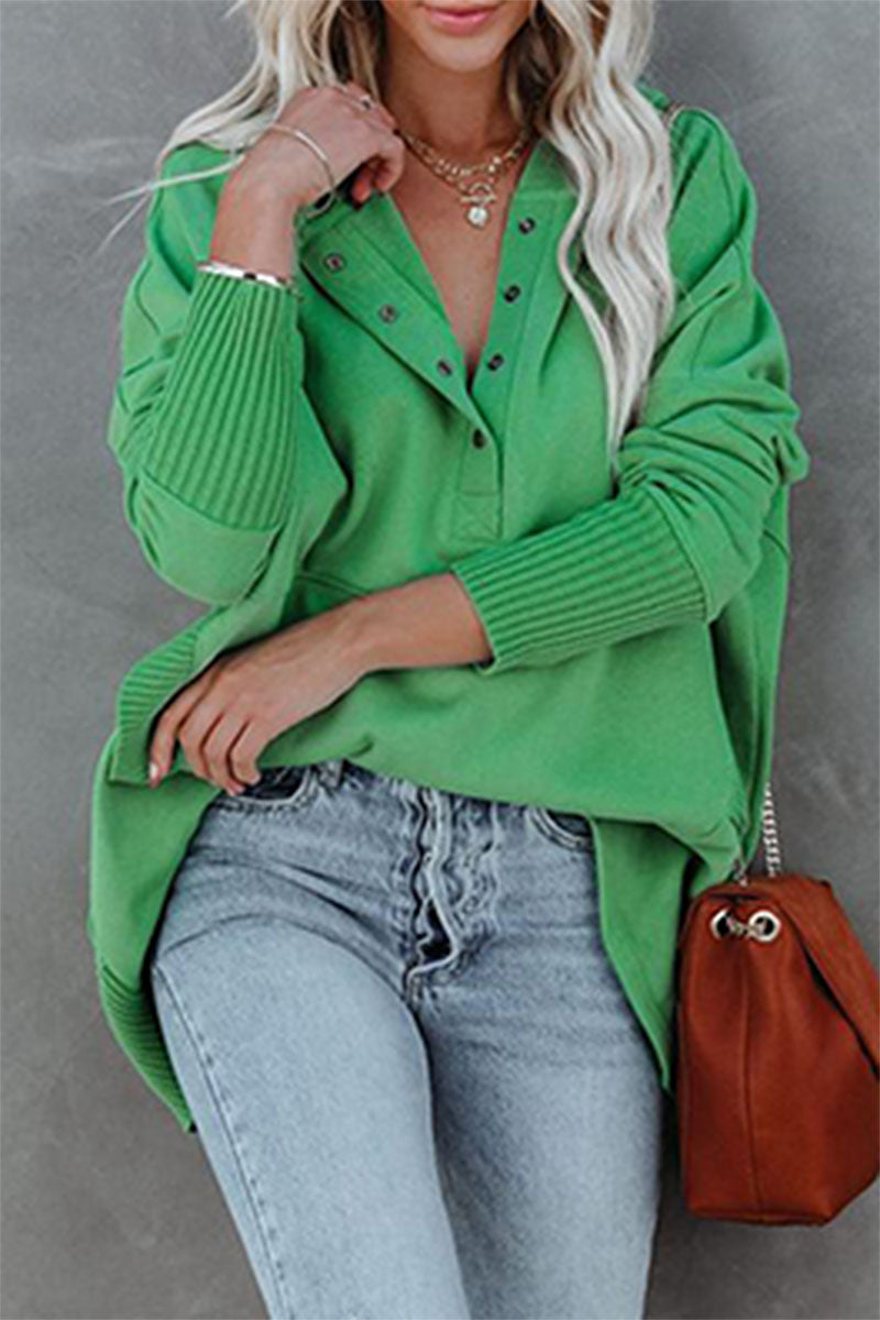 Sudadera con capucha y cuello con hebilla y bolsillo liso, estilo informal y elegante (14 colores)