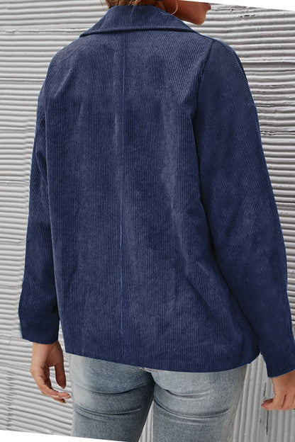 Prendas de abrigo con cuello vuelto y parches lisos (10 colores)