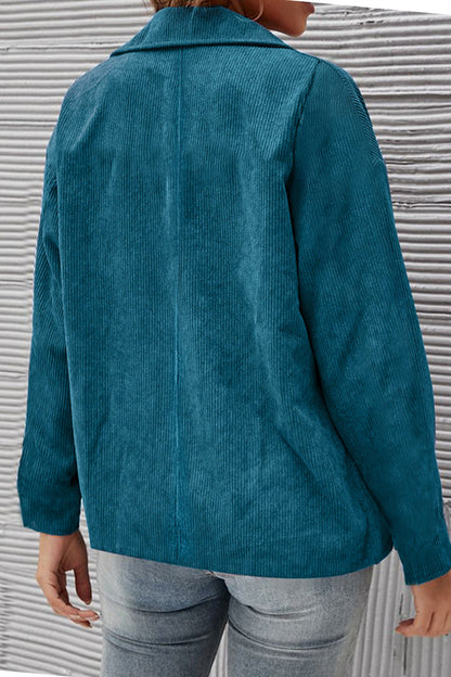 Prendas de abrigo con cuello vuelto y parches lisos (10 colores)