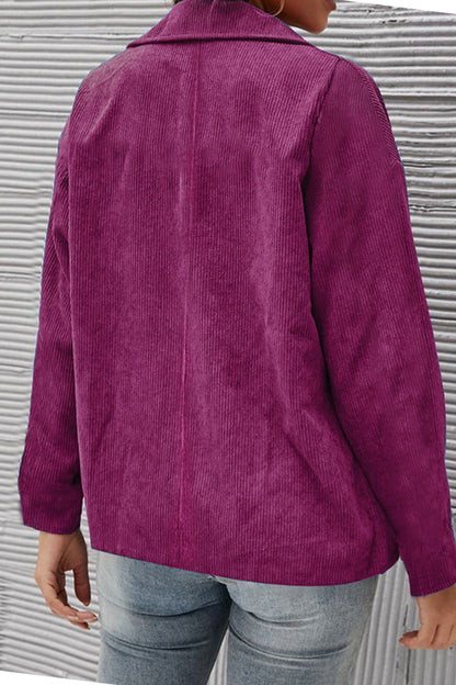 Prendas de abrigo con cuello vuelto y parches lisos (10 colores)
