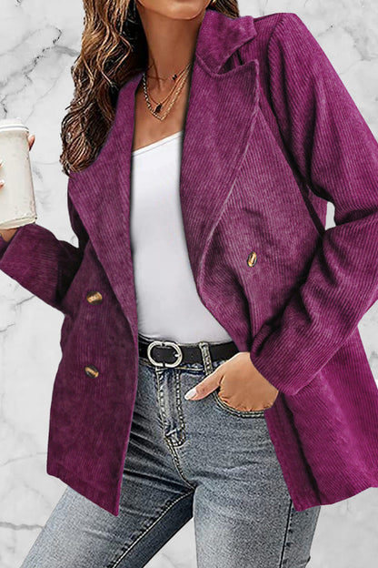 Prendas de abrigo con cuello vuelto y parches lisos (10 colores)