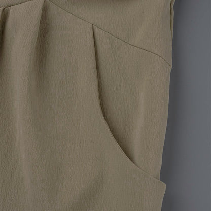 Monos casuales holgados con cuello cuadrado y abertura en la parte delantera (13 colores)