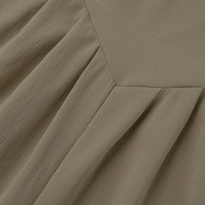 Monos casuales holgados con cuello cuadrado y abertura en la parte delantera (13 colores)