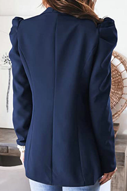 Ropa de trabajo de color sólido con cuello vuelto
