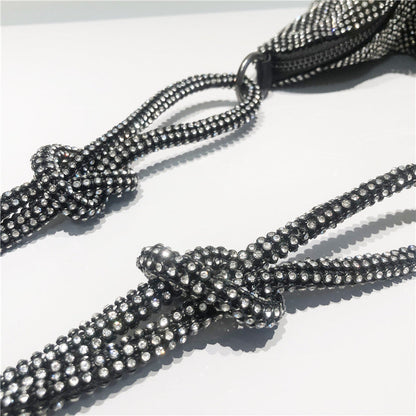 Bolsos de patchwork con diamantes de imitación para fiestas diarias