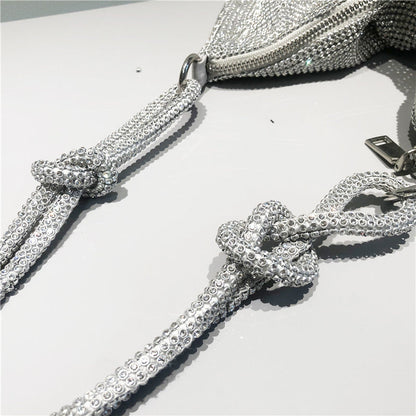 Bolsos de patchwork con diamantes de imitación para fiestas diarias