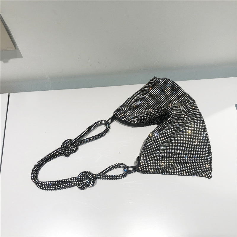 Bolsos de patchwork con diamantes de imitación para fiestas diarias