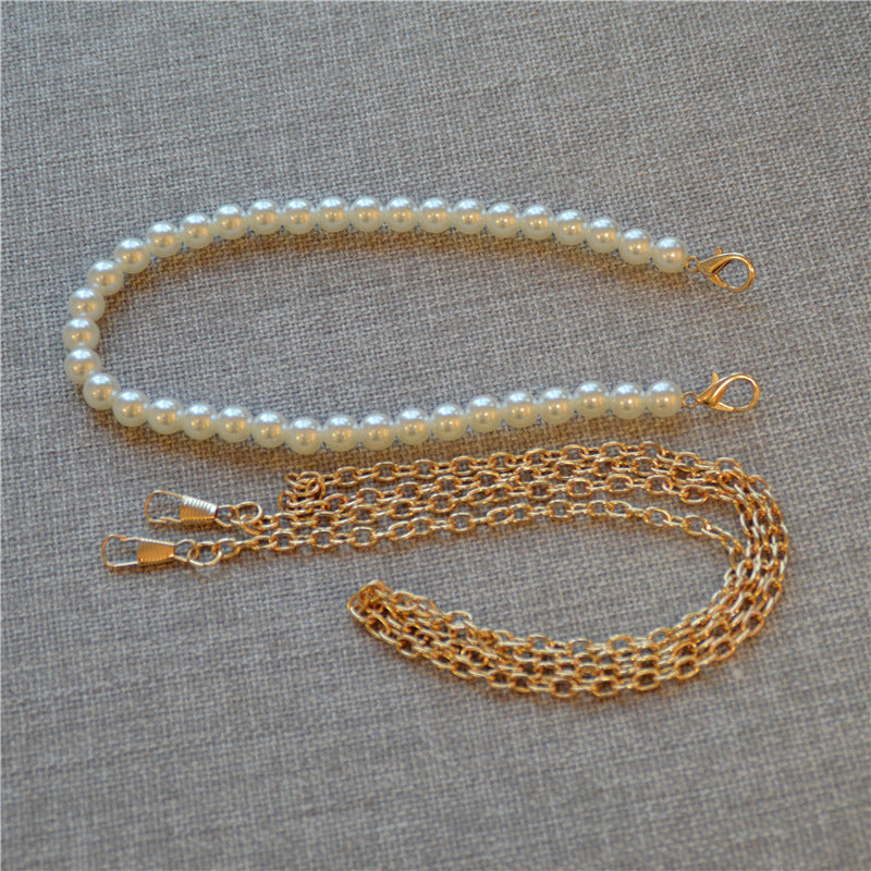 Daily Party Patchwork Feathers Chains Pearl Bags(3 Colors)