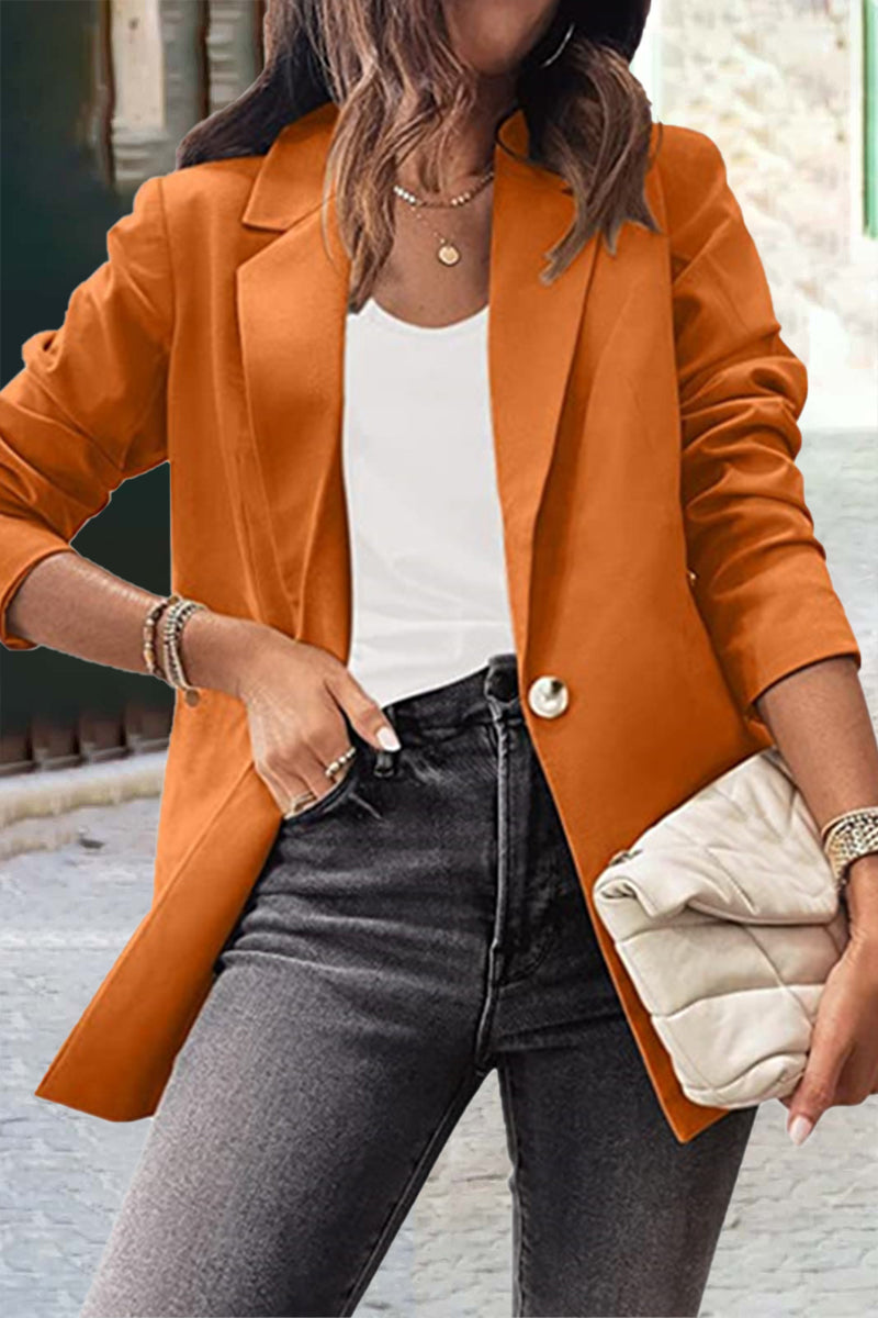 Prendas de abrigo con cuello vuelto en color liso (8 colores)