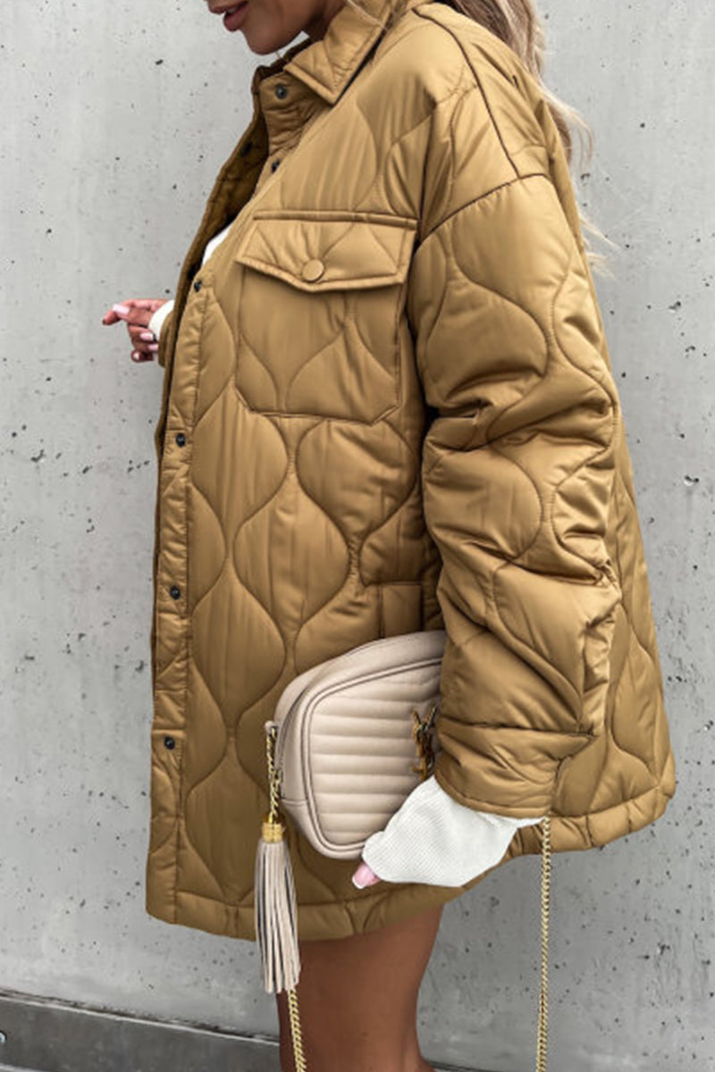 Prendas de abrigo con cuello vuelto y bolsillos lisos de Work Street