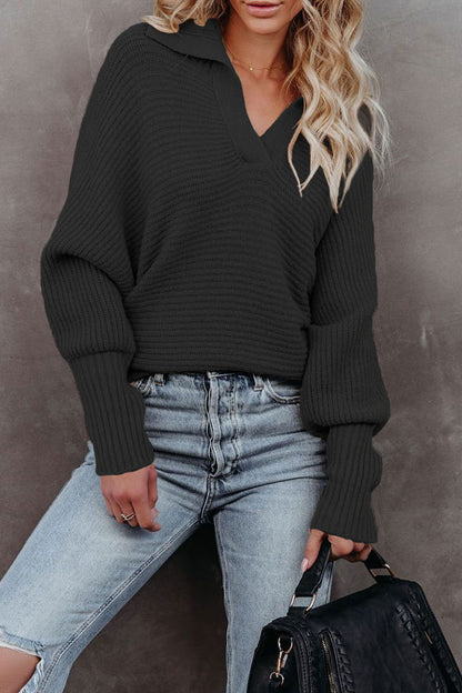 Suéteres elegantes de cuello vuelto en color liso (7 colores)