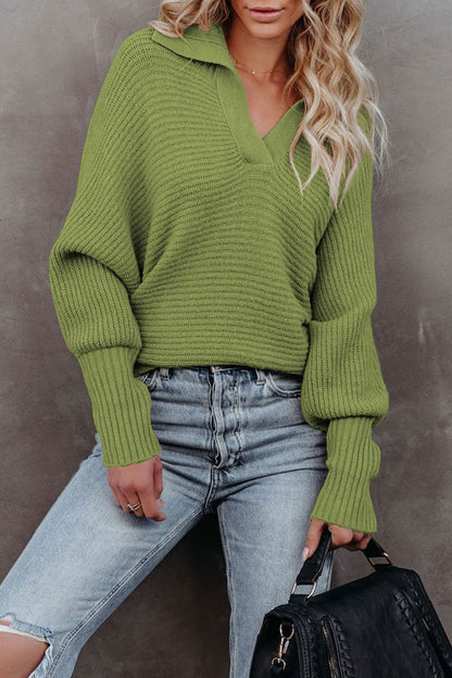 Suéteres elegantes de cuello vuelto en color liso (7 colores)