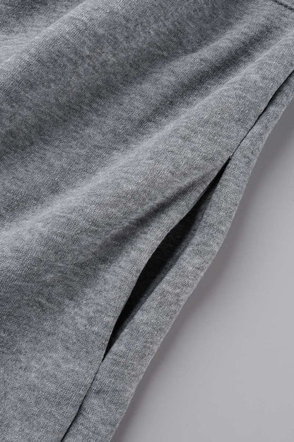 Sudadera informal de cuello alto con bolsillos y parches lisos (5 colores)