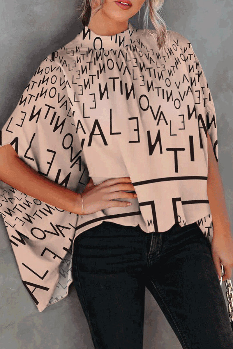 Blusas casuales con cuello redondo y estampado (10 colores)