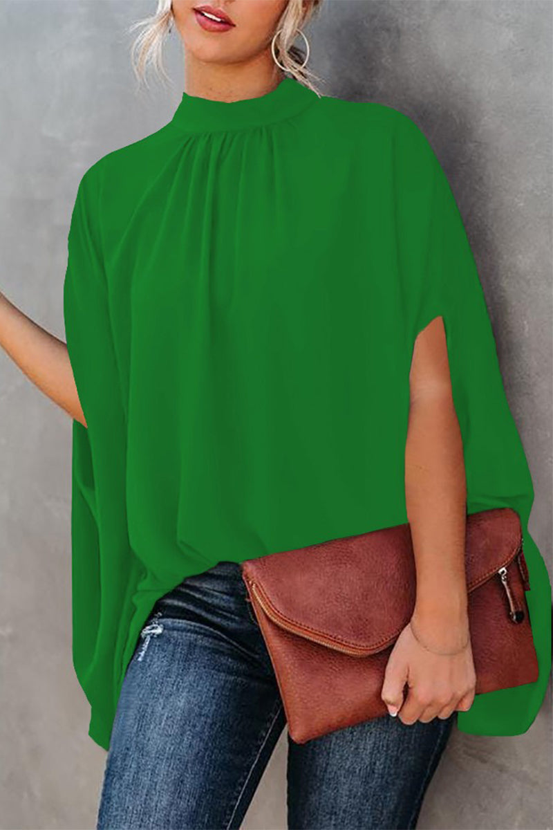 Blusas casuales con cuello redondo y estampado (10 colores)