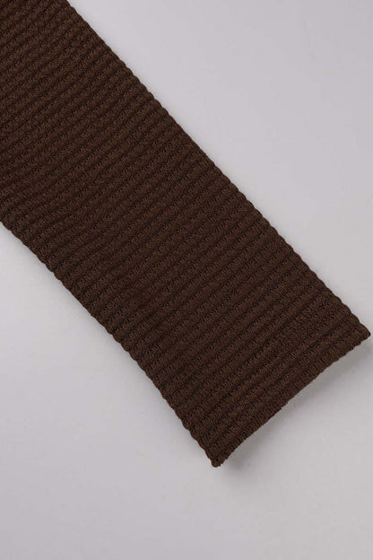 Suéteres casuales de cuello oblicuo de color liso (6 colores)