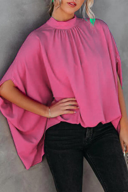 Blusas casuales con cuello redondo y estampado (10 colores)