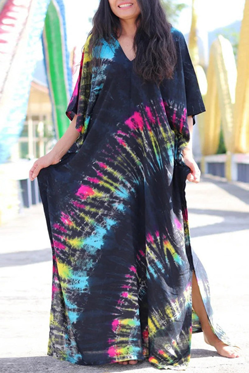 Traje de baño informal con estampado para vacaciones (28 colores)