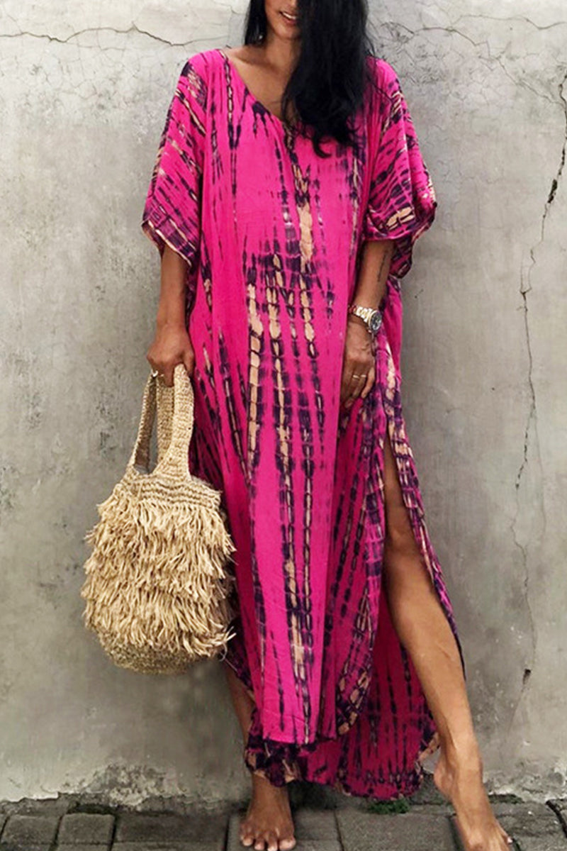 Traje de baño informal con estampado para vacaciones (28 colores)