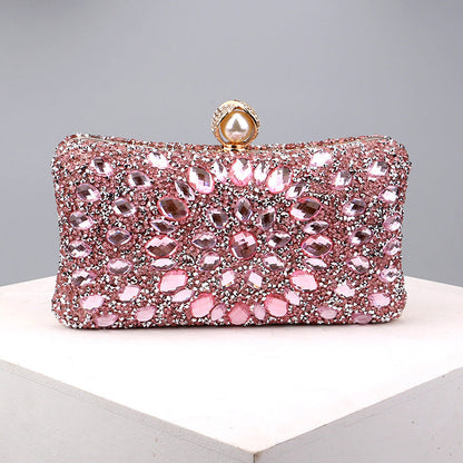 Casual Patchwork Chains Rhinestone Bags(8 Colors)