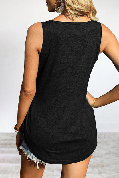 Blusa informal sencilla de color liso con cuello cuadrado (4 colores)