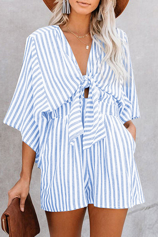 Mono holgado informal sencillo con diseño de patchwork geométrico y escote en V (4 colores)