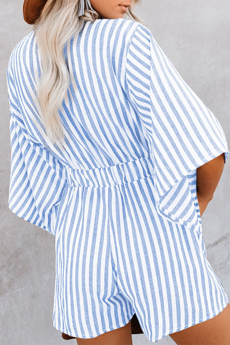 Mono holgado informal sencillo con diseño de patchwork geométrico y escote en V (4 colores)