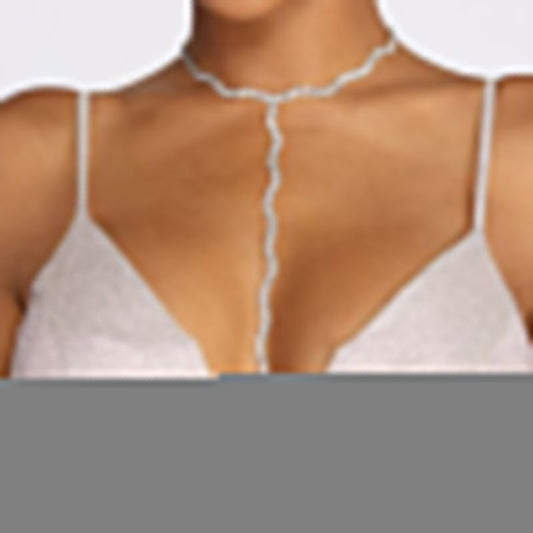 Casual Solid Patchwork Rhinestone Necklaces