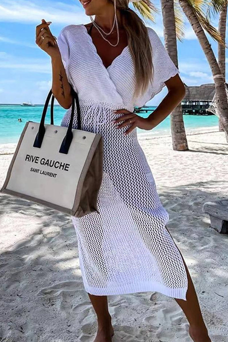 Traje de baño sexy de vacaciones con diseño de patchwork ahuecado (3 colores)