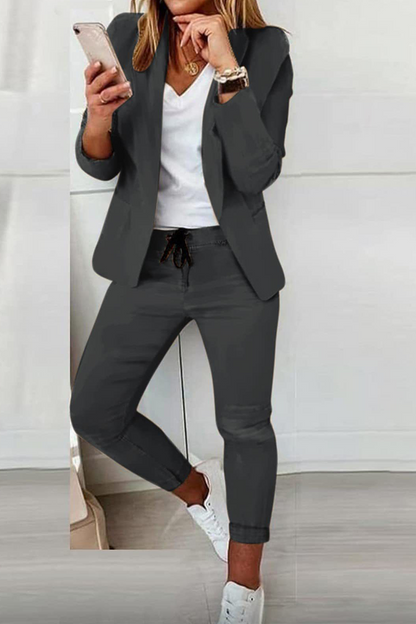 Conjunto de traje casual y de moda (10 colores)